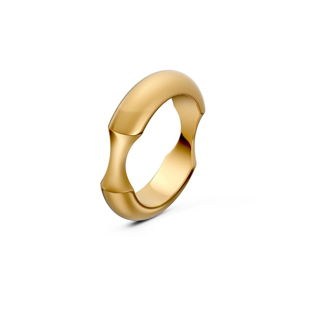 Yellow Gold Double Slice Ring