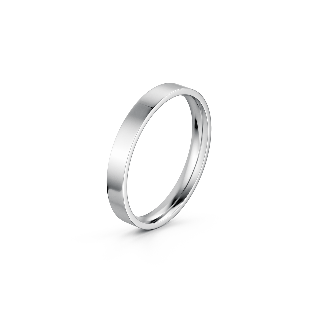 Platinum Classic Delicate Wedding Band Ring